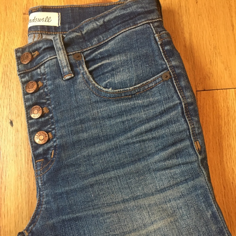 Madewell 9” High Riser Skinny Button Fly - Picture 4 of 7